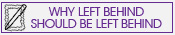 Why Left Behind should be left behind!