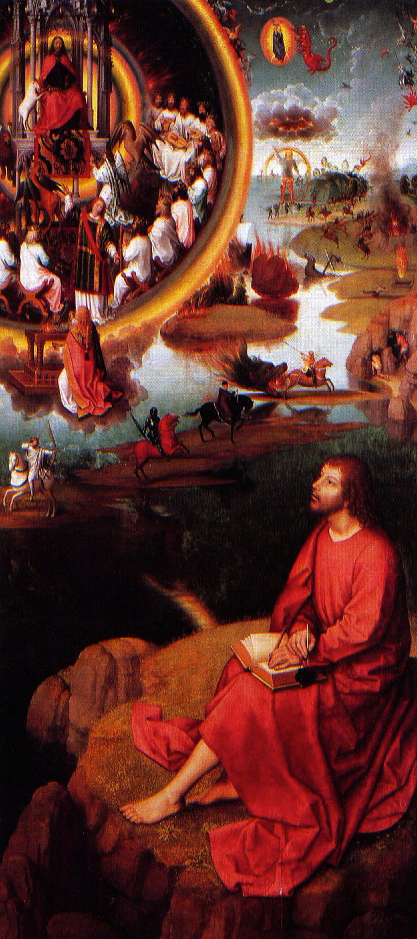 John receiving the Revelation