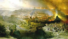 Artist's impression of the AD 70 destruction of Jerusalem